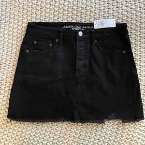 American Eagle Black Jean Skirt